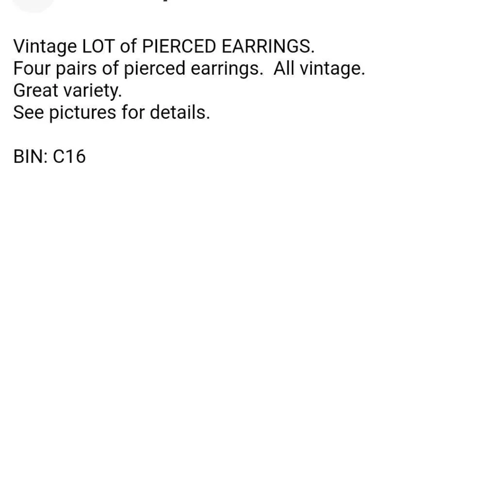 LOT OF VINTAGE PIERCED EARRINGS